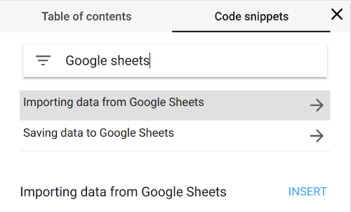 Colab: Importing data from Google Sheets