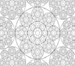 Recursive circle packing with PostScript