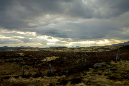 Gloomy atmosphere over Rannoch Moor